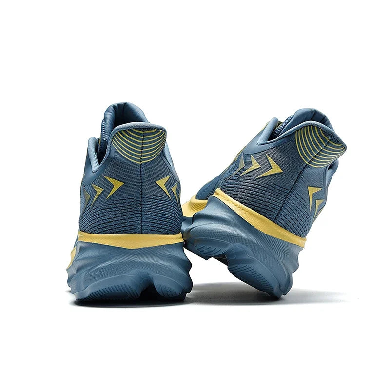 Men's Running Shoes Jogging Breathable Mesh Cushioning Non-Slip Outdoor Luxury shoes Couple Trainer Race Sneakers Off-road Shoes